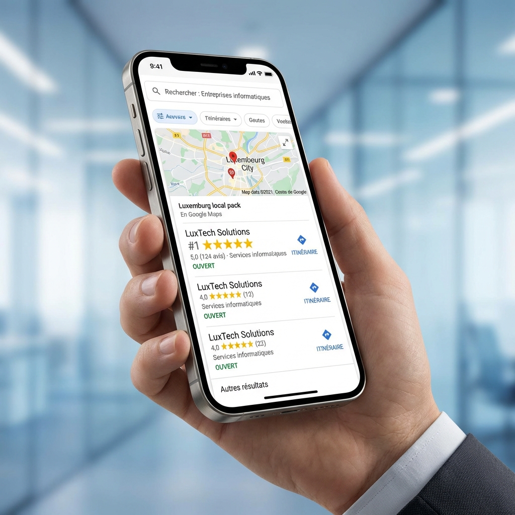 Google Maps Ranking Mockup