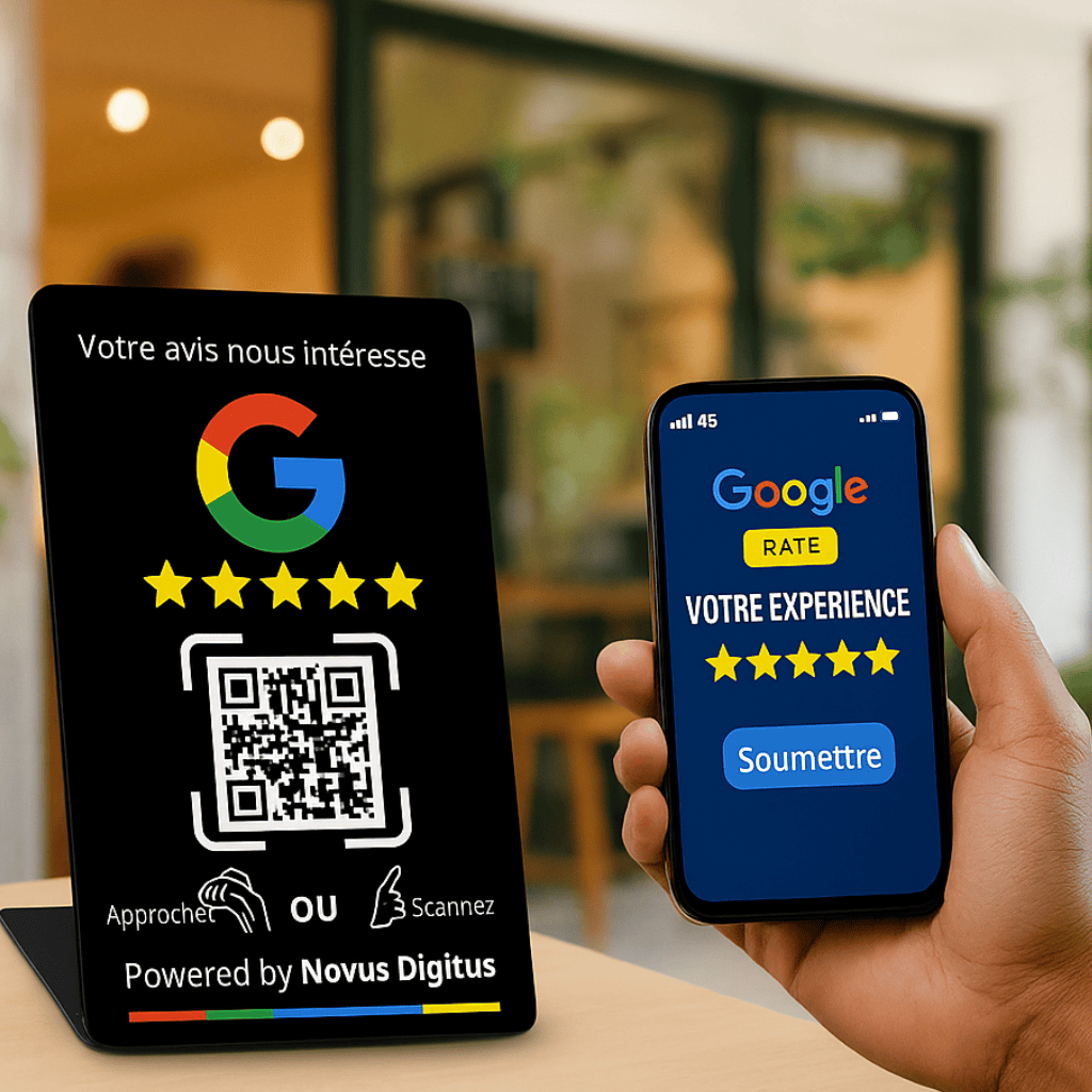 Plaque Google – mockup